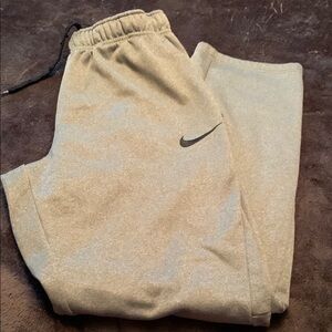 Nike Heather Gray Joggers with Black Swoosh